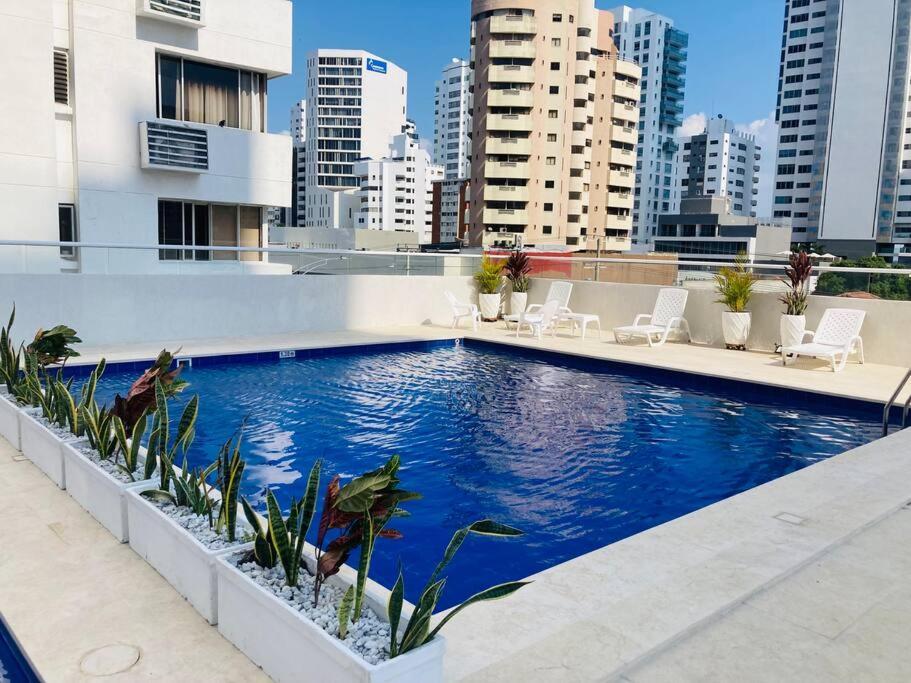 Apartamento 1804 Cartagena Bocagrande Hermosa Vista A 1 Cuadra De La Playa公寓 外观 照片